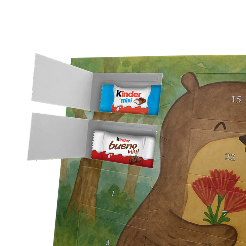 Chocolate advent calendar otter Bunch of flowers Design animal lover, marten, sea otter, European otter, water mammal, aquatic animal, baby otter, predator, water, otter gifts, gift ideas for animal lovers, animal, mammal, water animal, gifts for people in love, Otter Sea Otter Lake Otter