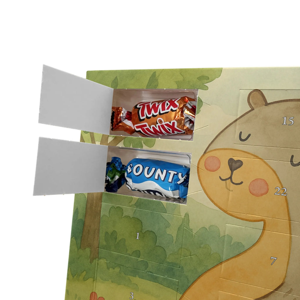 Chocolate advent calendar otter Belly Design animal lover, marten, sea otter, European otter, water mammal, aquatic animal, baby otter, predator, water, otter gifts, gift ideas for animal lovers, animal, mammal, water animal, gifts for people in love, Otter Sea Otter Lake Otter