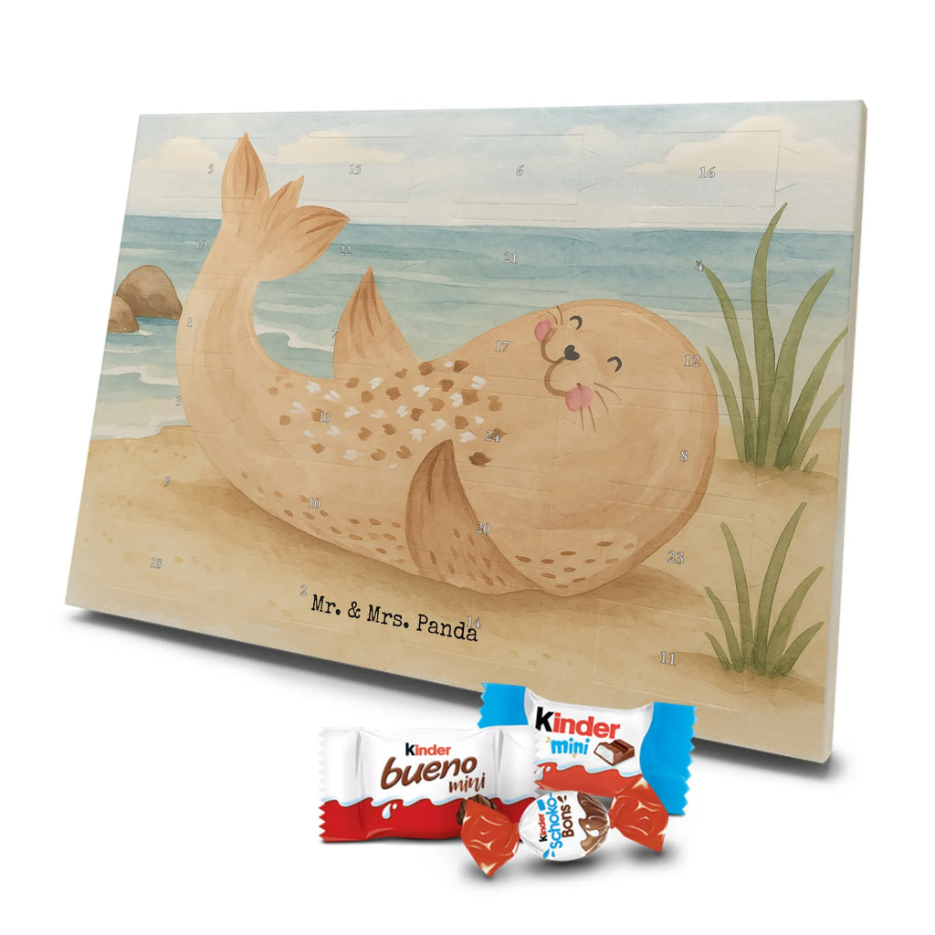 Chocolate advent calendar seal Lay Design card, gift ideas, gifts, small animals, cute, cute animal motives, hand drawn, funny sayings, good mood, special gifts, animal lover, Baltic Sea, seals, Seal, laughter, sea animal, North Sea, joy