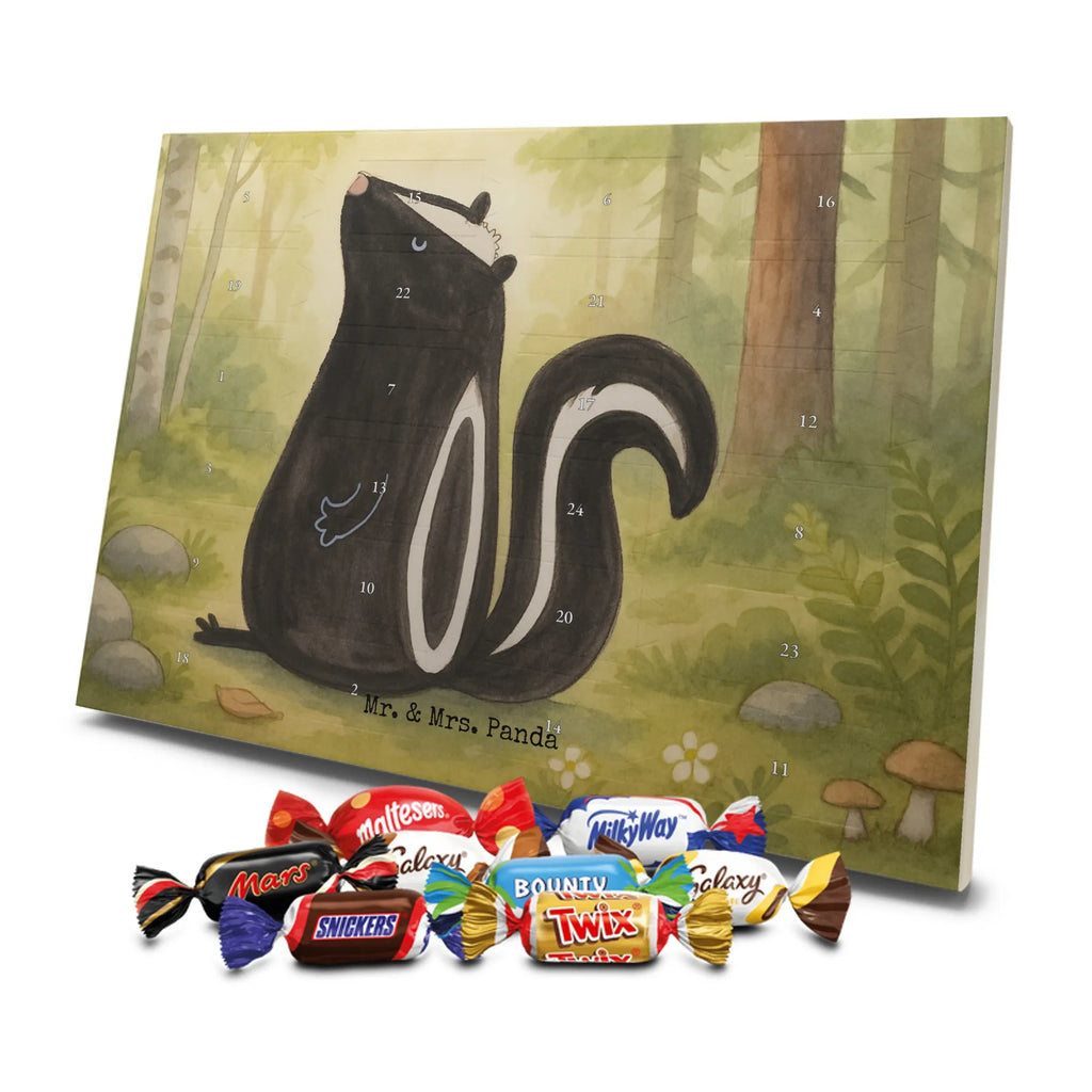 Chocolate advent calendar skunk Sit Design know-it-all, stinky, law, predator, wild animal
