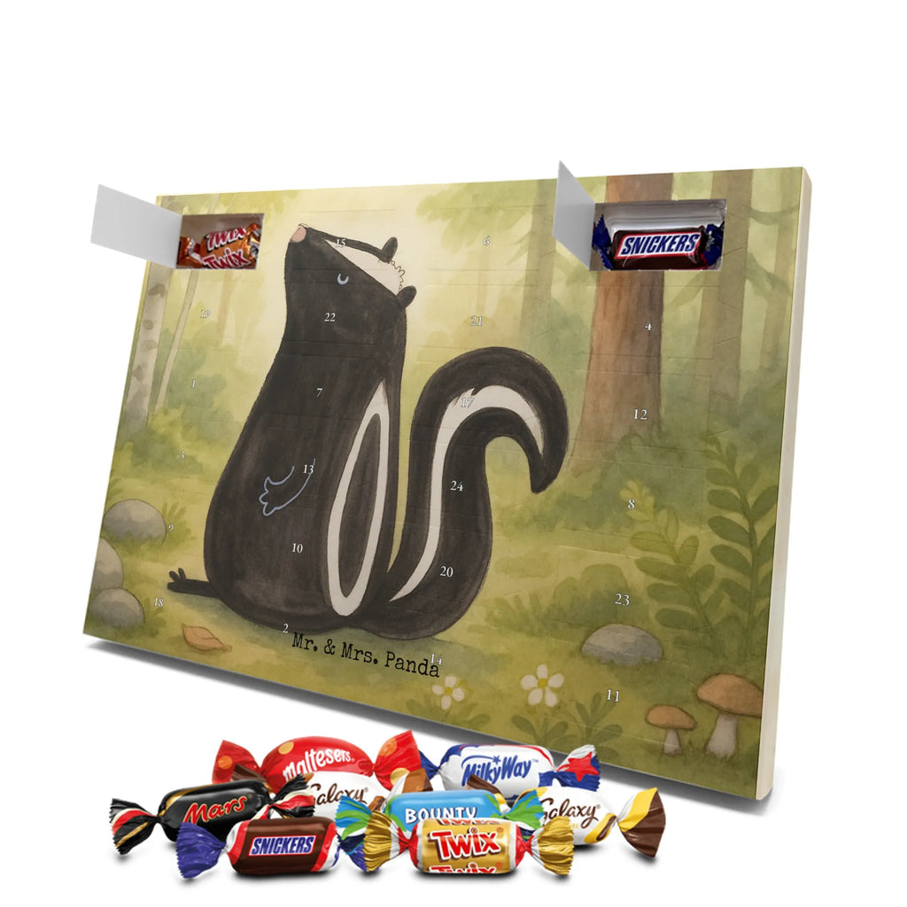 Chocolate advent calendar skunk Sit Design know-it-all, stinky, law, predator, wild animal