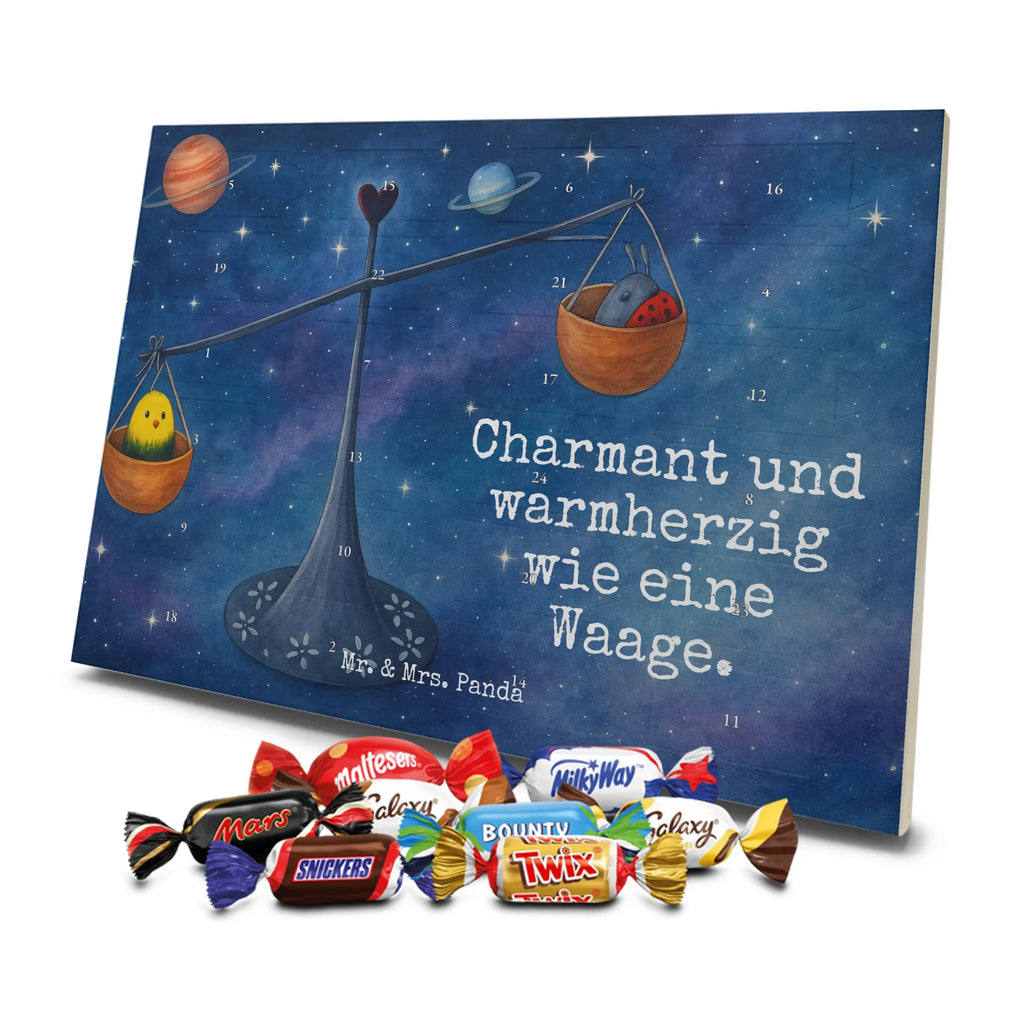 Chocolate advent calendar Star sign Scale Design month of birth, constellations, birthdays, astrology, date of birth, balance, ladybird, birthday September, gift October, birthday October, Libra, gift September, bumble bee, Libra zodiac sign, Libra gift