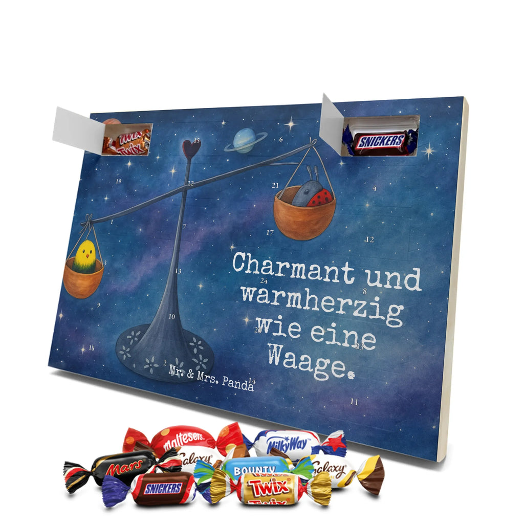 Chocolate advent calendar Star sign Scale Design month of birth, constellations, birthdays, astrology, date of birth, balance, ladybird, birthday September, gift October, birthday October, Libra, gift September, bumble bee, Libra zodiac sign, Libra gift