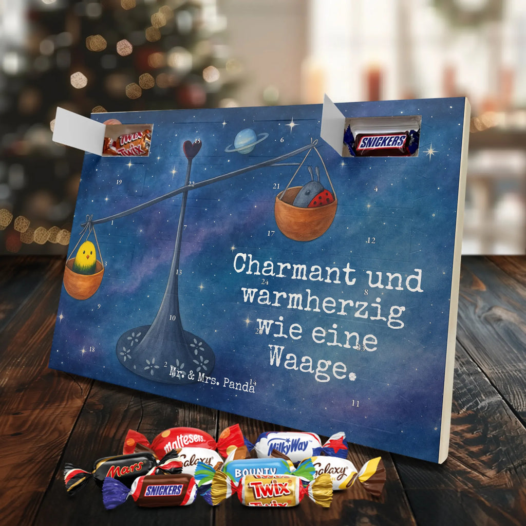 Chocolate advent calendar Star sign Scale Design month of birth, constellations, birthdays, astrology, date of birth, balance, ladybird, birthday September, gift October, birthday October, Libra, gift September, bumble bee, Libra zodiac sign, Libra gift