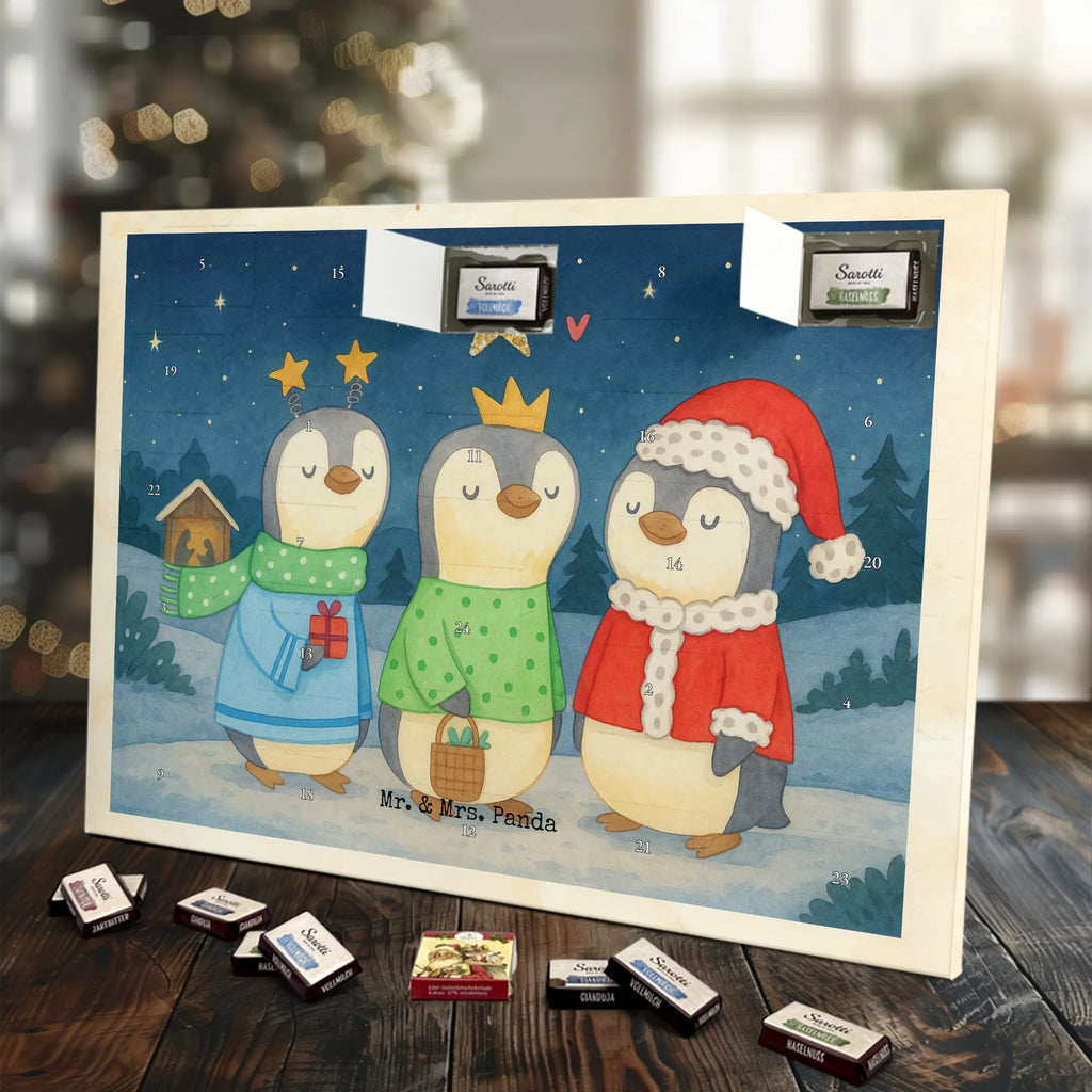 Chocolate advent calendar wintertime Holy Three Kings Design Christmas time, snow, Santa Claus, Epiphany, Christmas days, Christmas present, Christmas Eve