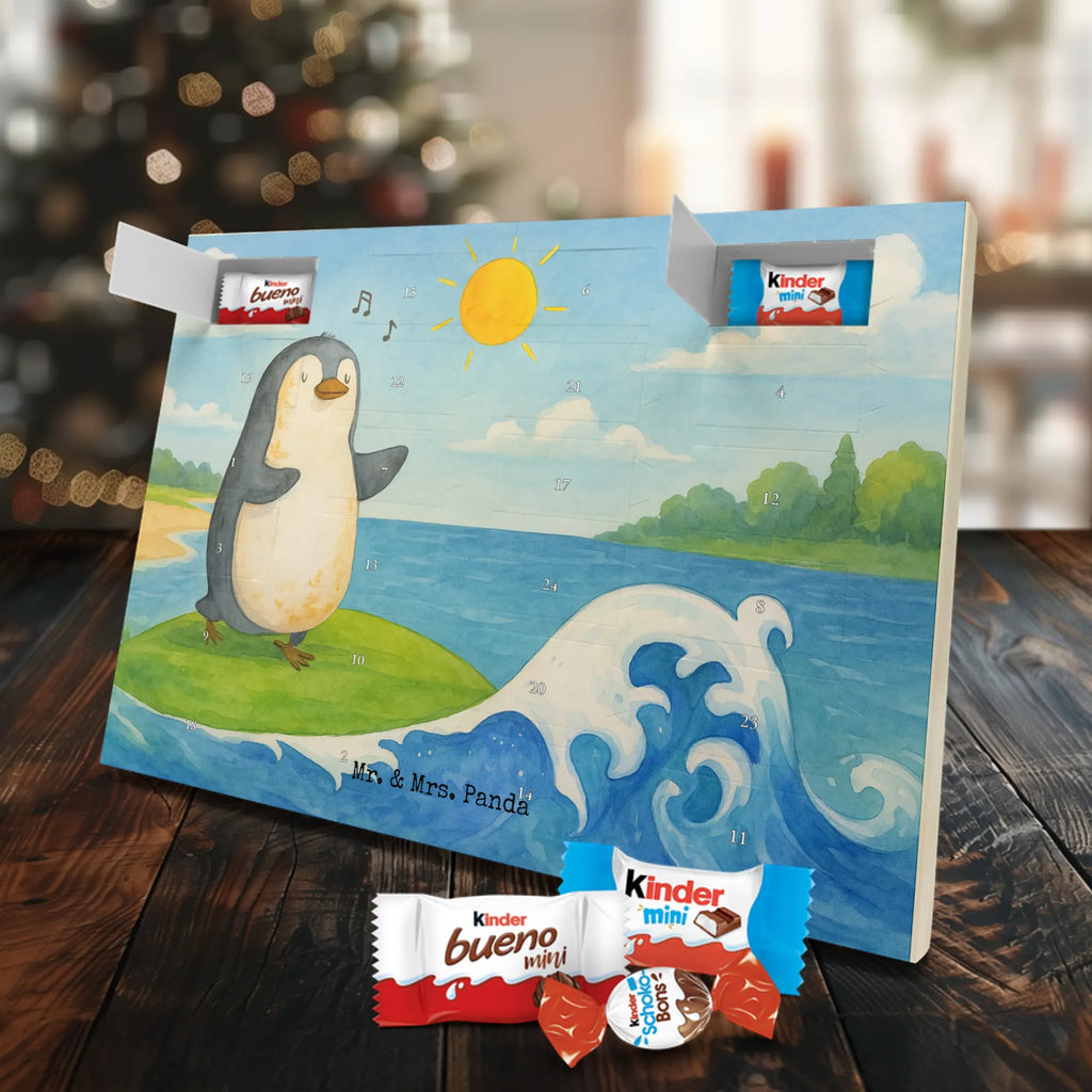 Chocolate advent calendar Penguin surfer Design North Pole, Penguins, surfers, surfing, waves, penguins, holidays, wave riding