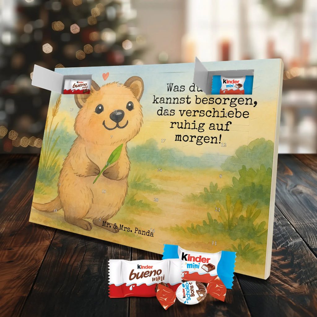 Chocolate advent calendar Quokka Happy Design card, gift ideas, gifts, small animals, cute, cute animal motives, hand drawn, funny sayings, good mood, special gifts, animal lover