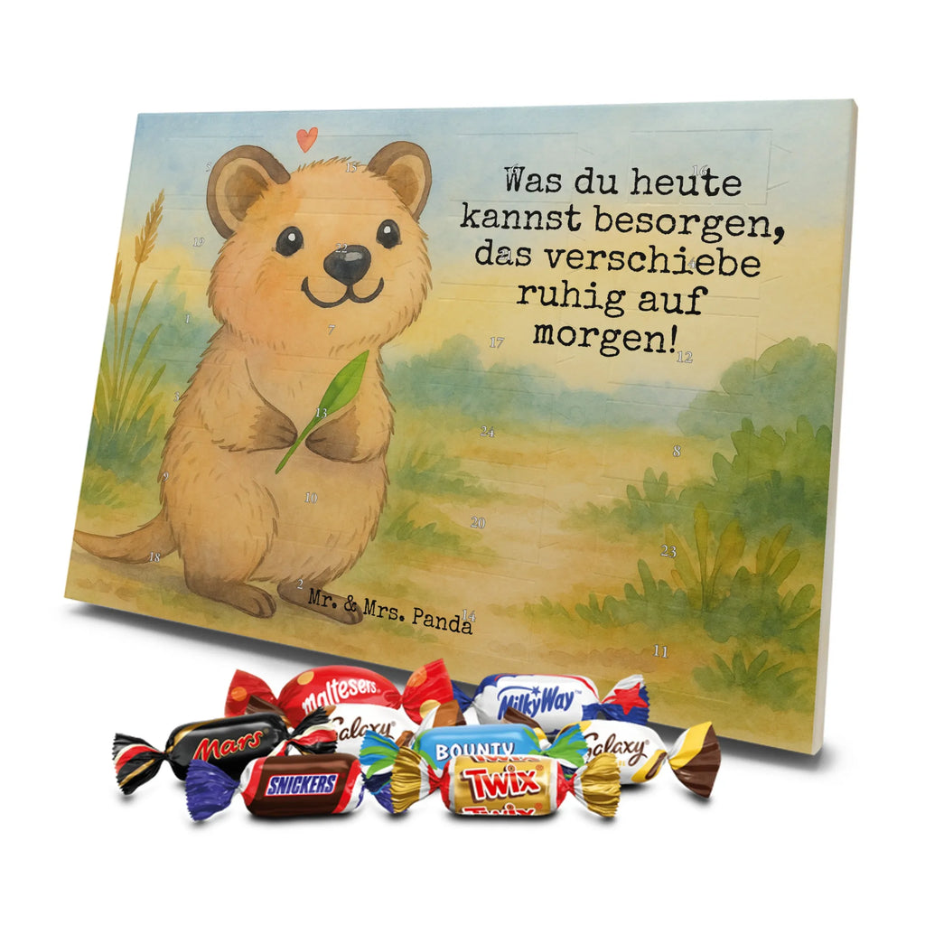 Chocolate advent calendar Quokka Happy Design card, gift ideas, gifts, small animals, cute, cute animal motives, hand drawn, funny sayings, good mood, special gifts, animal lover