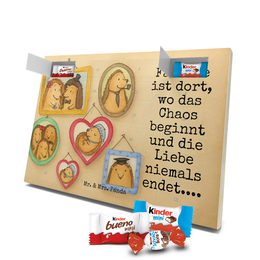 Chocolate advent calendar Hedgehog family Design Father's Day, Mother's Day, hedgehogs, mum, pictures, solidarity