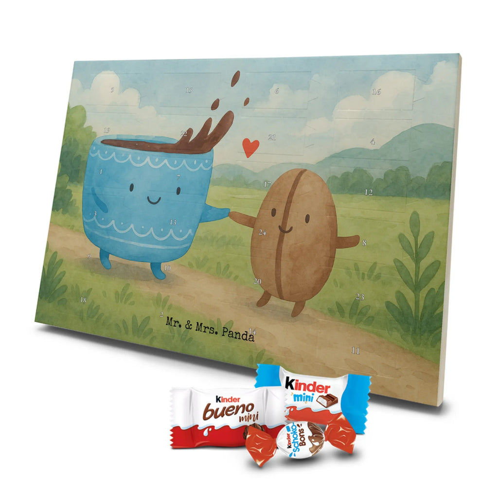 Chocolate advent calendar Coffee Bean Design card, gift ideas, gifts, small animals, cute, cute animal motives, hand drawn, funny sayings, good mood, special gifts, animal lover, satisfaction, pleasure, coffee bean