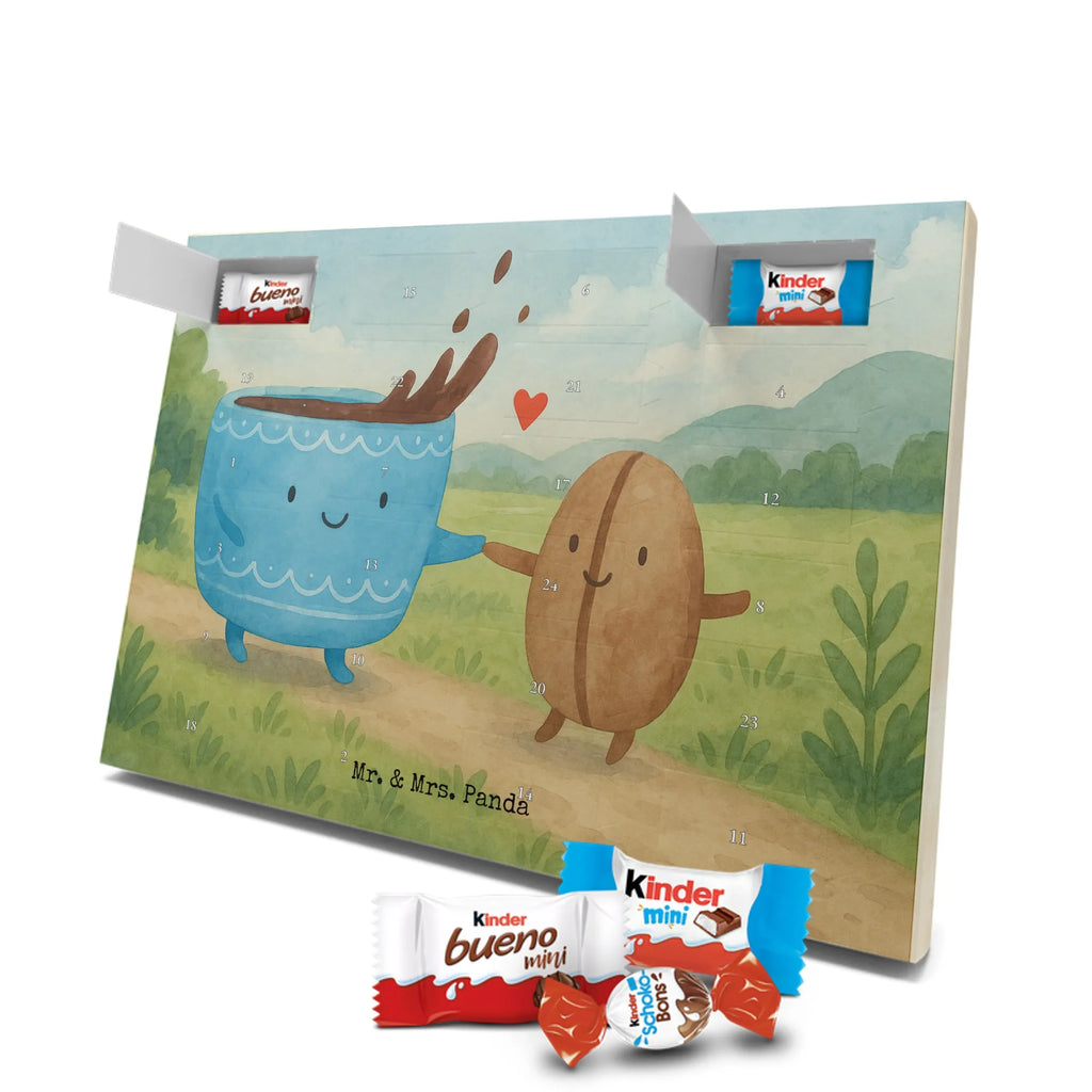 Chocolate advent calendar Coffee Bean Design card, gift ideas, gifts, small animals, cute, cute animal motives, hand drawn, funny sayings, good mood, special gifts, animal lover, satisfaction, pleasure, coffee bean