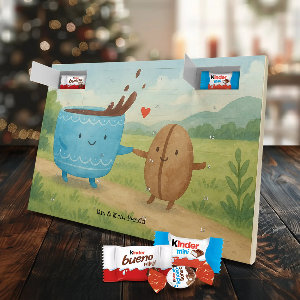 Chocolate advent calendar Coffee Bean Design card, gift ideas, gifts, small animals, cute, cute animal motives, hand drawn, funny sayings, good mood, special gifts, animal lover, satisfaction, pleasure, coffee bean