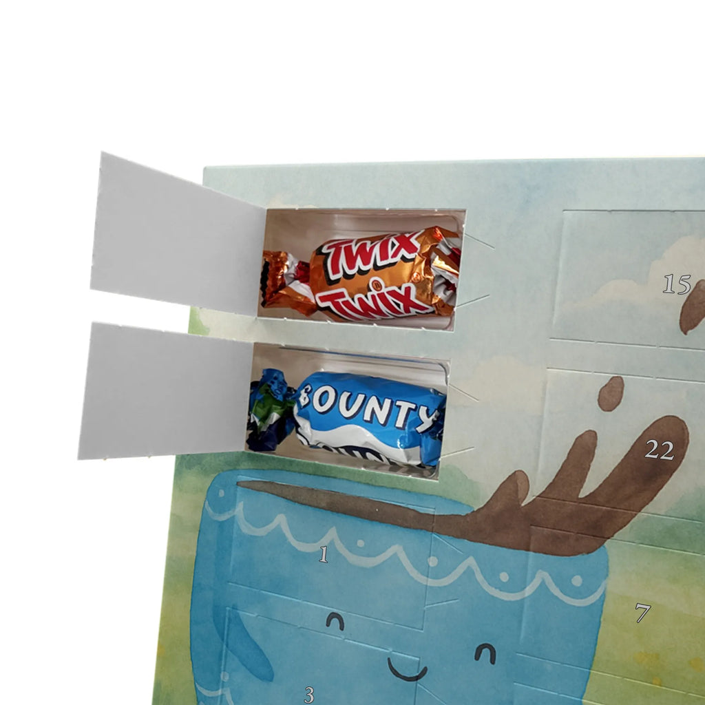 Chocolate advent calendar Coffee Bean Design card, gift ideas, gifts, small animals, cute, cute animal motives, hand drawn, funny sayings, good mood, special gifts, animal lover, satisfaction, pleasure, coffee bean