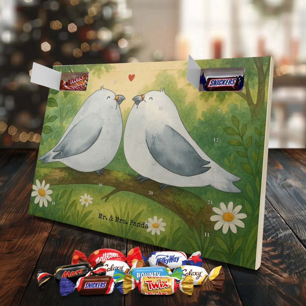Chocolate advent calendar Turtledoves in love Design Loving, Two, Together, Marriage, Proposal of marriage, Love gift, gift for her, gift for him, anniversary gift, Turtle doves, Gift Friend, Married, Gift Wedding, Doves, Gift Girlfriend, In love, Wedding anniversary, Engaged, Anniversary, Girlfriend, Turtledove, Proof of love, Friend