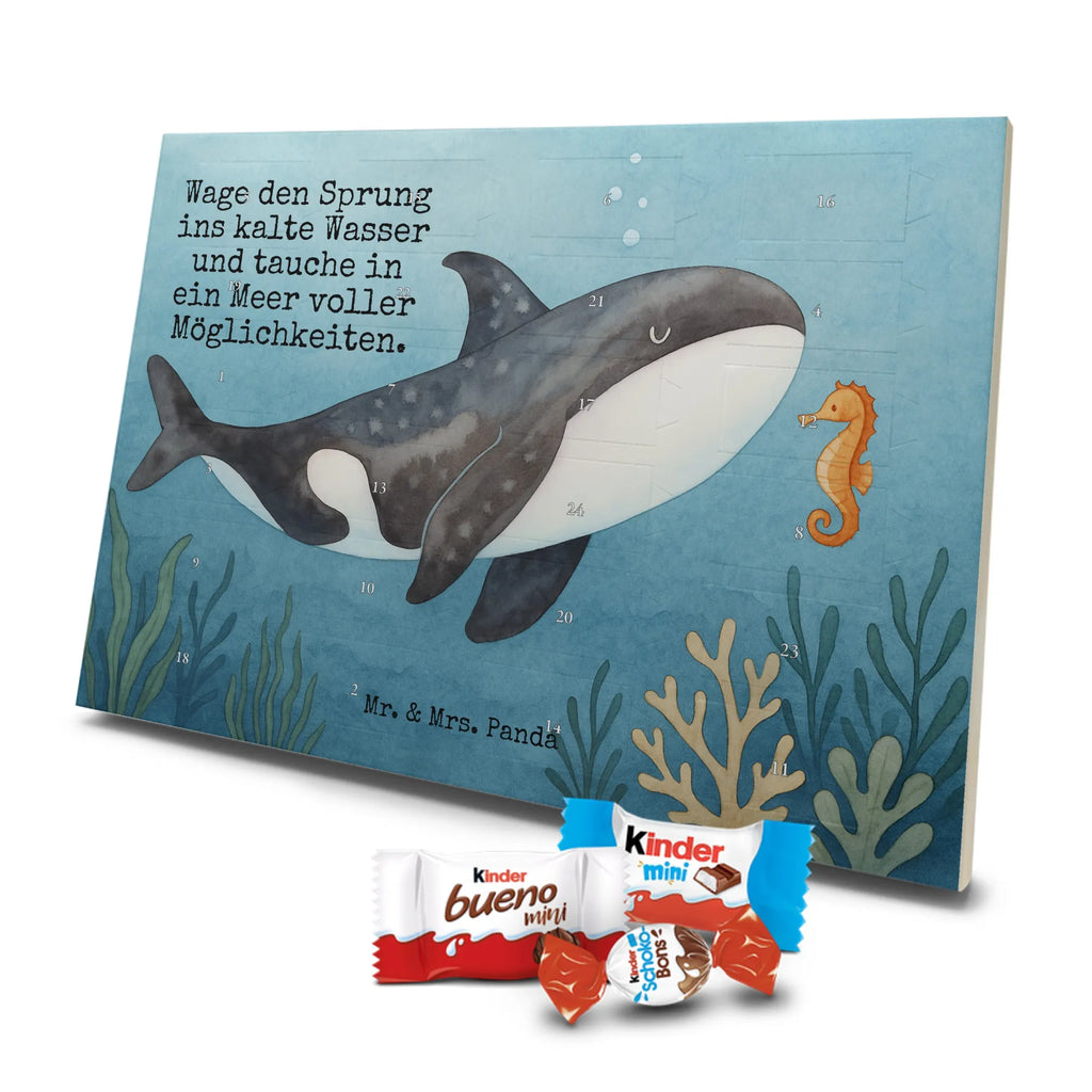 Chocolate advent calendar Orca Design gift ideas, vacation, Seafood, aquatic animals, ocean, shells, corals, reef, whale, narwhal, sea urchin, lobster, platypus, manatee, crocodile, shrimp, gifts for seafood lovers, water world, underwater animals, underwater world, deep sea, seafood fans, seafood decoration, seafood posters, killer whale, self-love, work, new start, opportunities