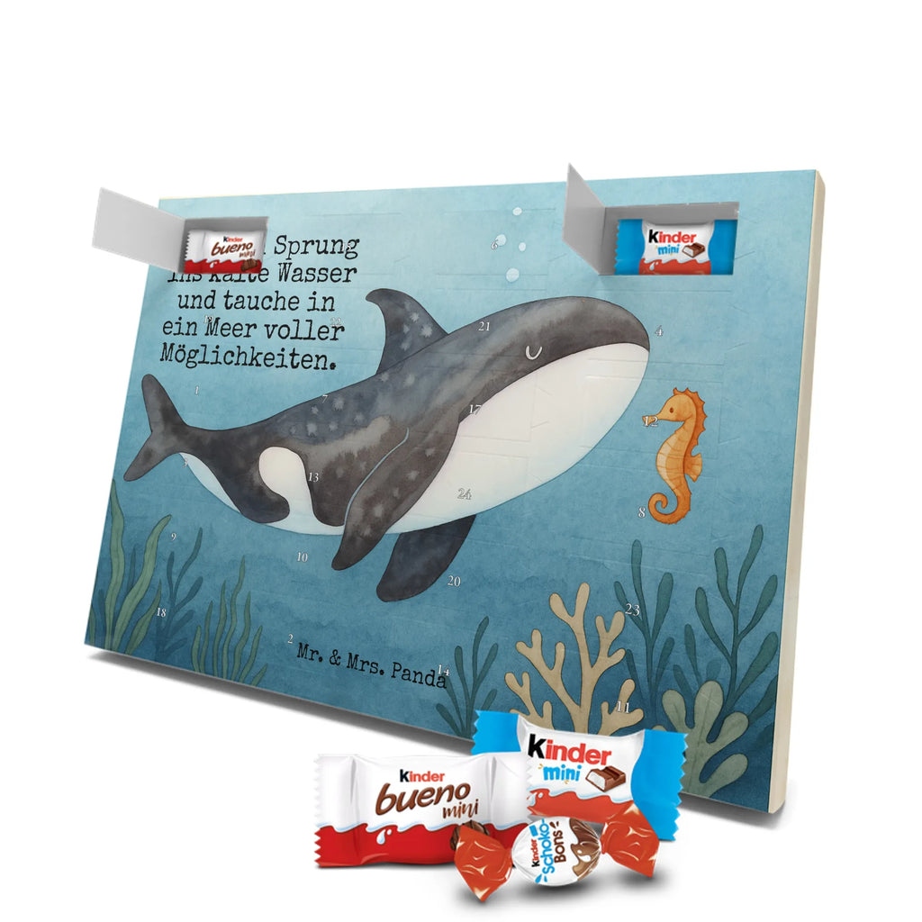 Chocolate advent calendar Orca Design gift ideas, vacation, Seafood, aquatic animals, ocean, shells, corals, reef, whale, narwhal, sea urchin, lobster, platypus, manatee, crocodile, shrimp, gifts for seafood lovers, water world, underwater animals, underwater world, deep sea, seafood fans, seafood decoration, seafood posters, killer whale, self-love, work, new start, opportunities