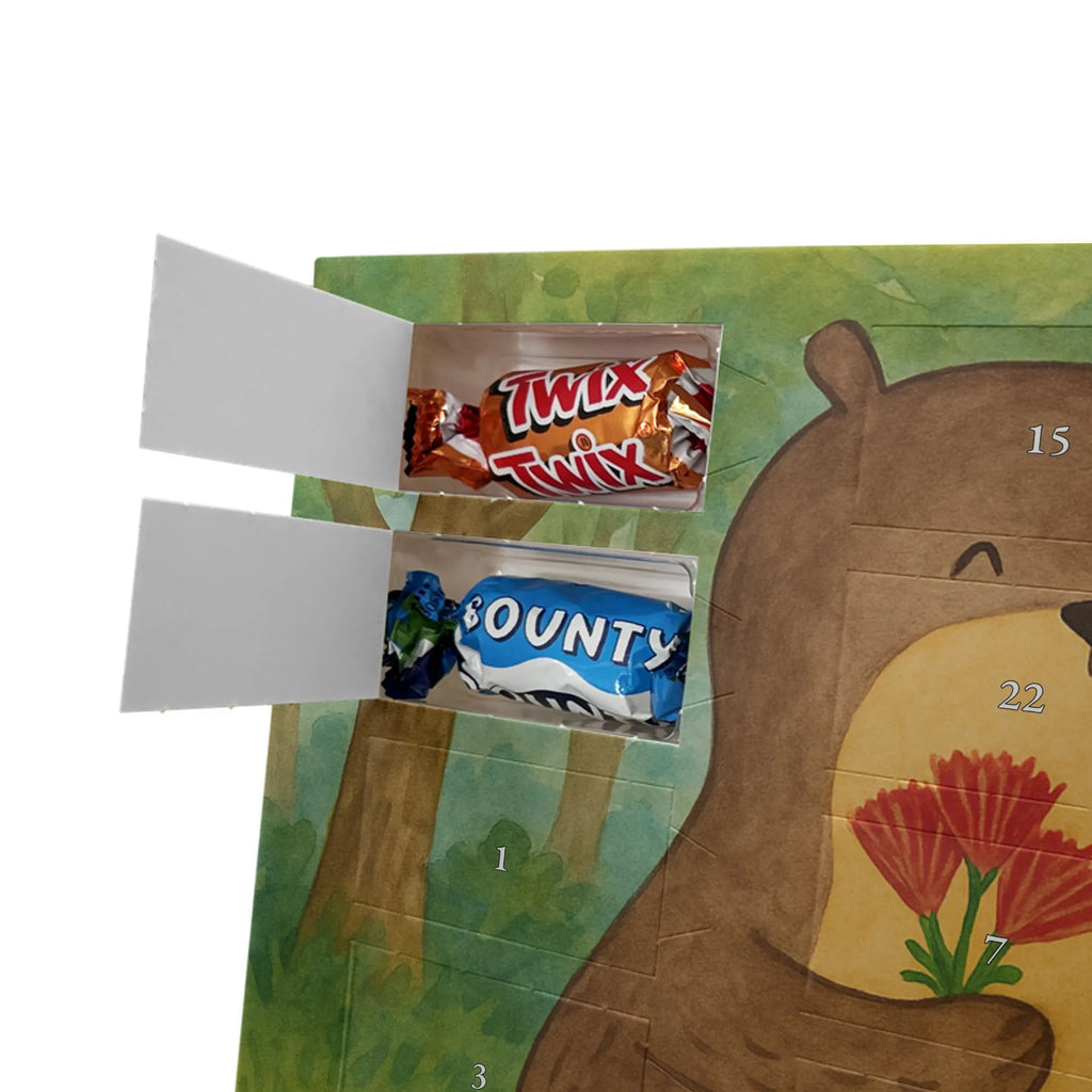 Chocolate advent calendar otter Bunch of flowers Design animal lover, marten, sea otter, European otter, water mammal, aquatic animal, baby otter, predator, water, otter gifts, gift ideas for animal lovers, animal, mammal, water animal, gifts for people in love, Otter Sea Otter Lake Otter