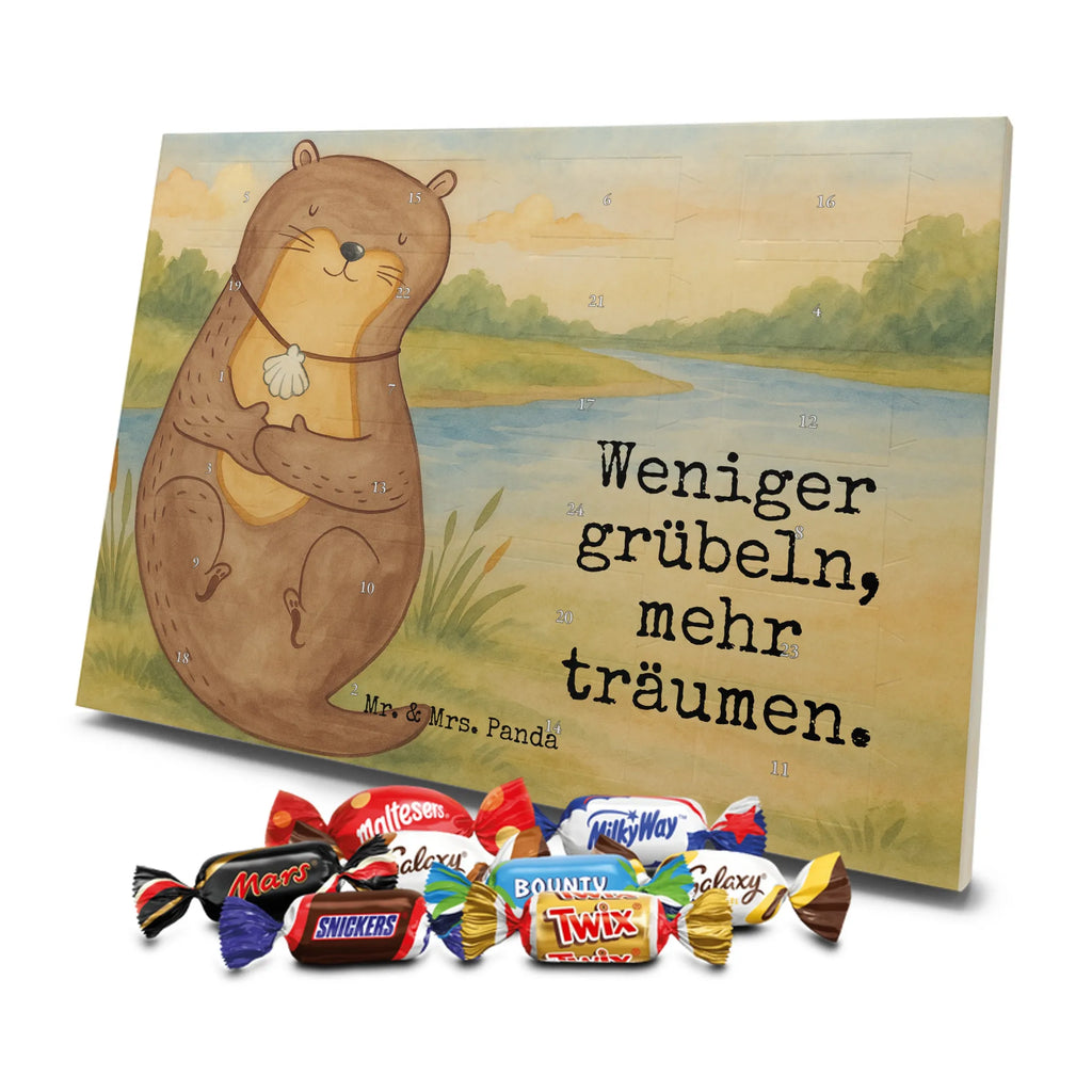 Chocolate advent calendar otter shell Design animal lover, marten, sea otter, European otter, water mammal, aquatic animal, baby otter, predator, water, otter gifts, gift ideas for animal lovers, animal, mammal, water animal, gifts for people in love, daydreaming, otter love, dreaming, brooding