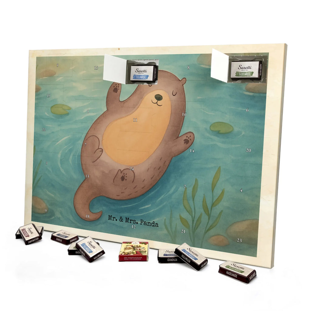 Chocolate advent calendar otter Embrace Design water animal, marten, water, sea otter, predator, baby otter, European otter, animal lover, aquatic animal, water mammal, mammal, animal, gift ideas for animal lovers, gifts for people in love, otter gifts, Otter Sea Otter Lake Otter