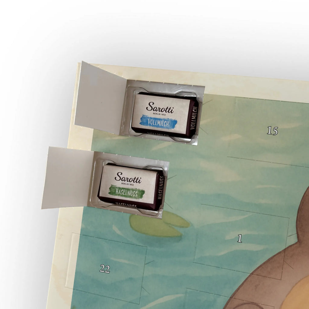 Chocolate advent calendar otter Embrace Design water animal, marten, water, sea otter, predator, baby otter, European otter, animal lover, aquatic animal, water mammal, mammal, animal, gift ideas for animal lovers, gifts for people in love, otter gifts, Otter Sea Otter Lake Otter