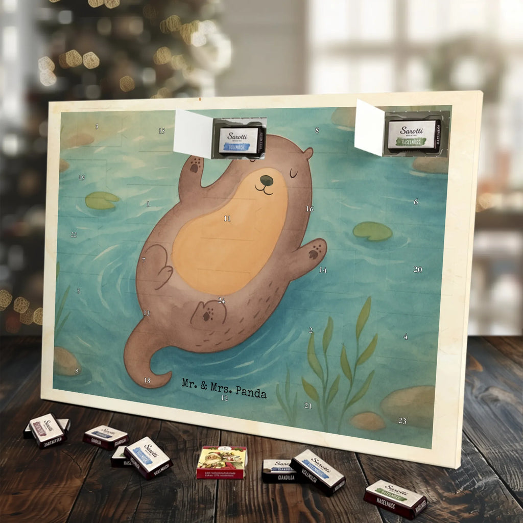 Chocolate advent calendar otter Embrace Design water animal, marten, water, sea otter, predator, baby otter, European otter, animal lover, aquatic animal, water mammal, mammal, animal, gift ideas for animal lovers, gifts for people in love, otter gifts, Otter Sea Otter Lake Otter