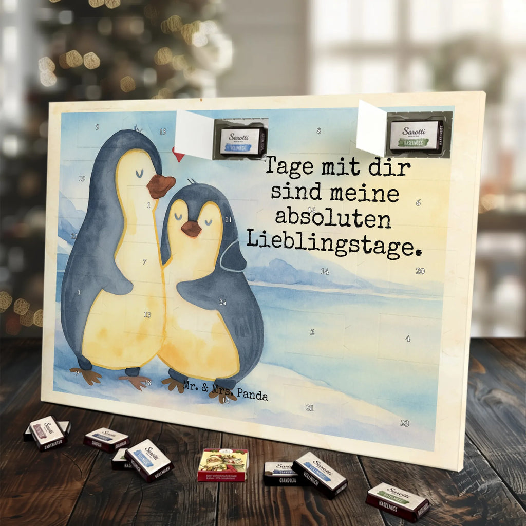 Chocolate advent calendar Penguin embrace Design North Pole, Penguins, wedding, wedding gift, love gift, lovers, anniversary, proof of love, wedding day