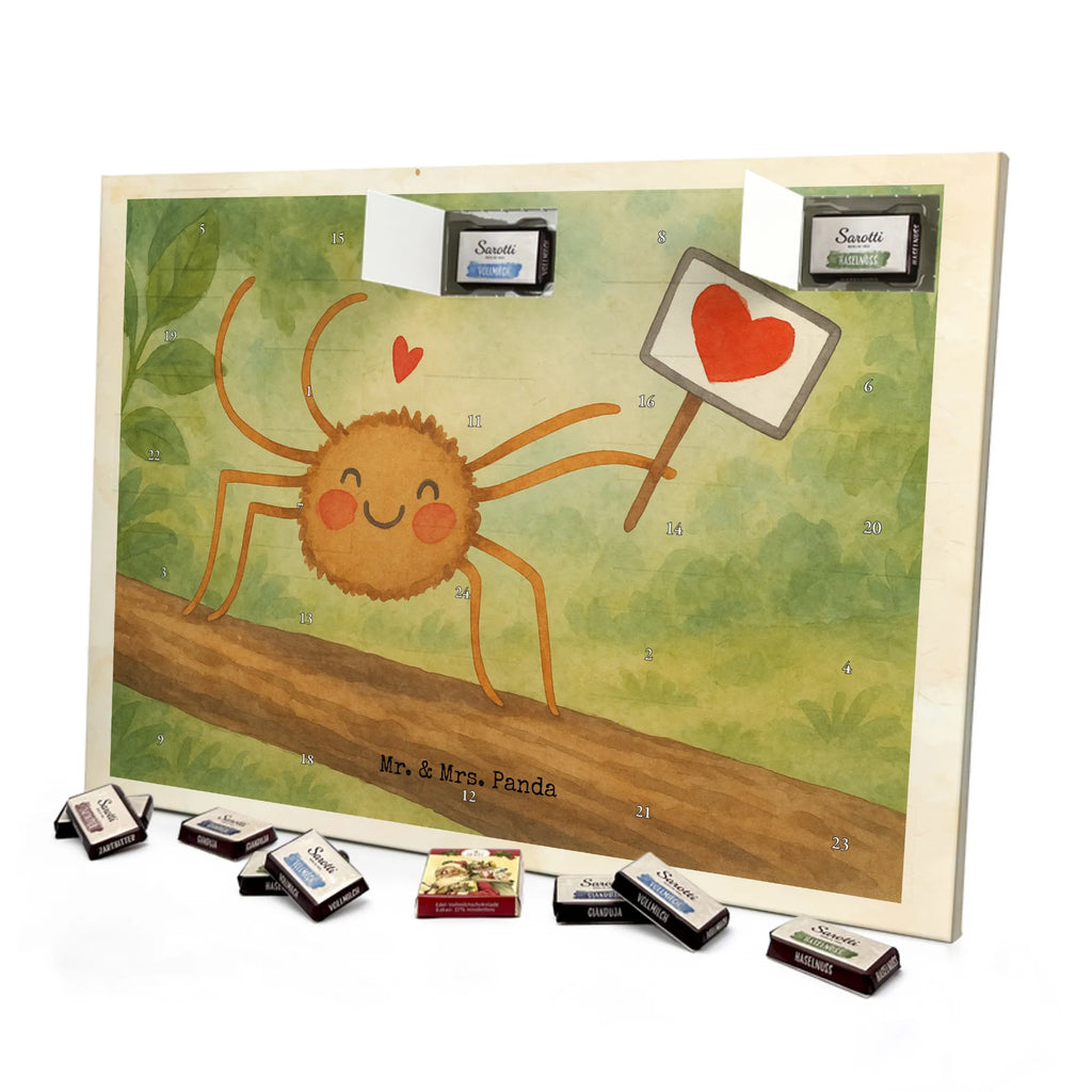 Chocolate advent calendar Spider Agatha Motivation Design Spider Agathe, Spider