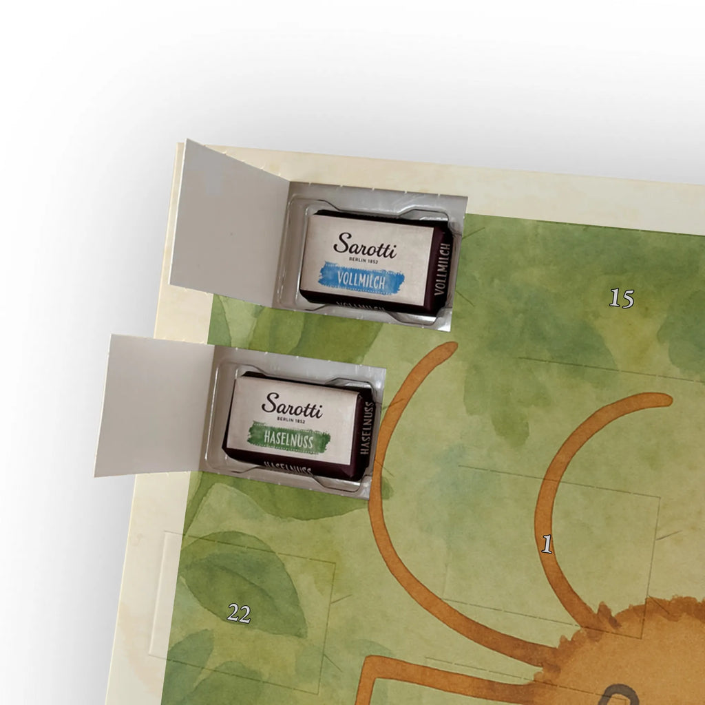 Chocolate advent calendar Spider Agatha Motivation Design Spider Agathe, Spider