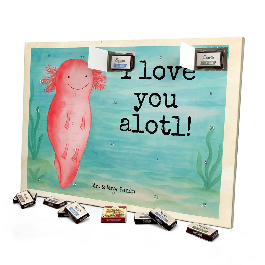 Chocolate advent calendar axolotl Love Design Loving, Two, Together, Marriage, Proposal of marriage, Love gift, gift for her, gift for him, anniversary gift, Valentine&#39;s Day Gift for Women Love Gift Anniversary Wedding Anniversary Party Favor Gift for Girlfriend Gift for Partner Boyfriend Gift Token of Love for Men for Husband