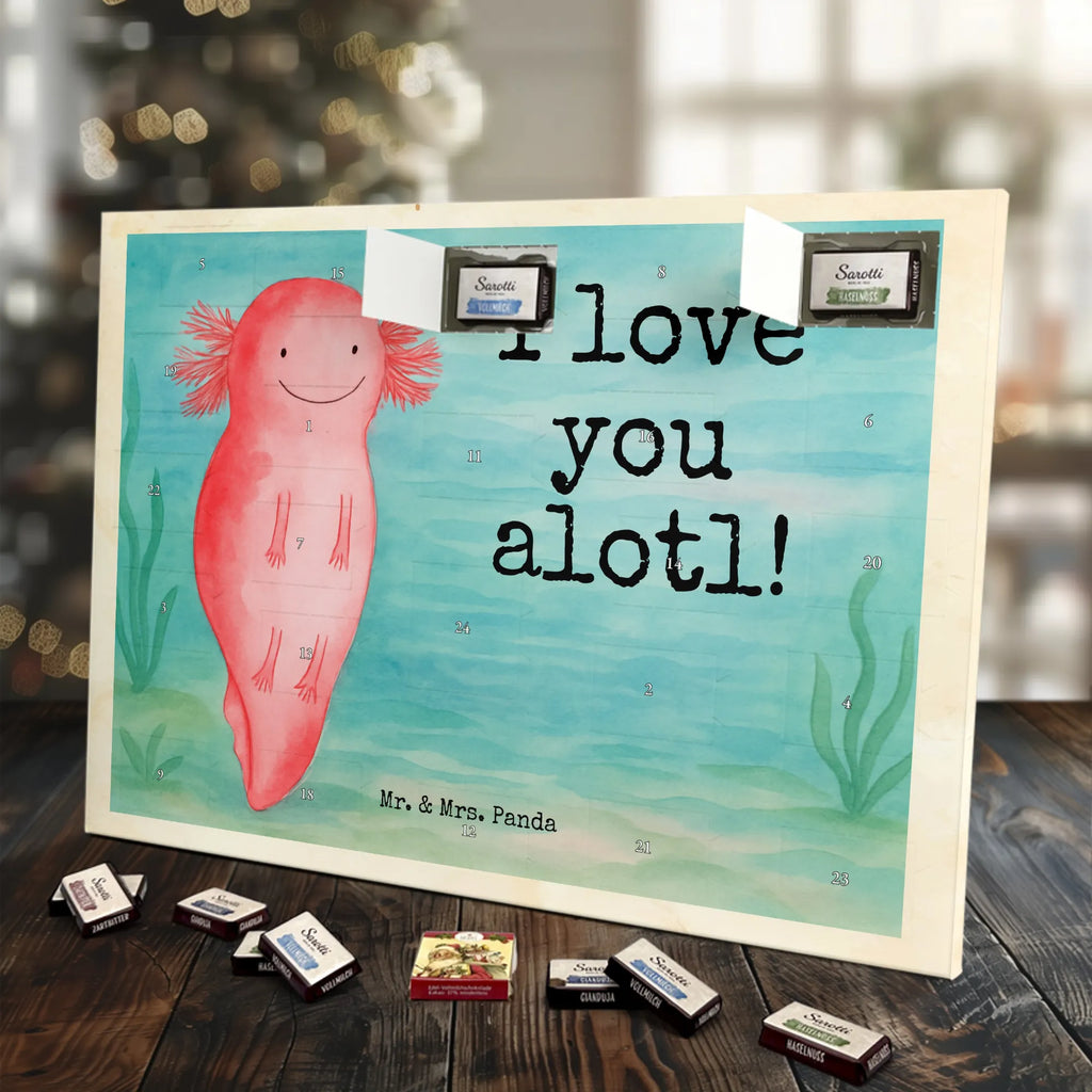 Chocolate advent calendar axolotl Love Design Loving, Two, Together, Marriage, Proposal of marriage, Love gift, gift for her, gift for him, anniversary gift, Valentine&#39;s Day Gift for Women Love Gift Anniversary Wedding Anniversary Party Favor Gift for Girlfriend Gift for Partner Boyfriend Gift Token of Love for Men for Husband