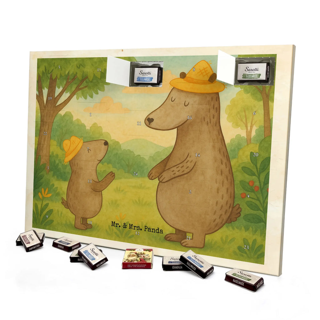 Chocolate advent calendar Bears with hats Design Father's Day, Mother's Day, father, role model, son, sons, children, favourite person, father-son, child, father's day