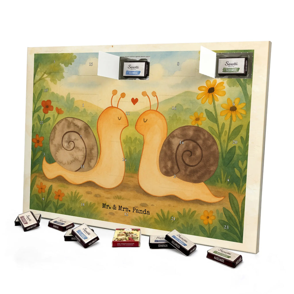 Chocolate advent calendar Snails in love Design Loving, Two, Together, Marriage, Proposal of marriage, Love gift, gift for her, gift for him, anniversary gift