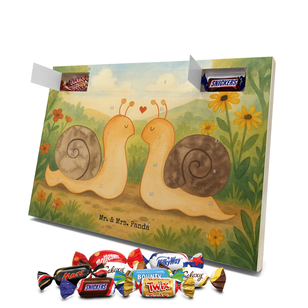 Chocolate advent calendar Snails in love Design Loving, Two, Together, Marriage, Proposal of marriage, Love gift, gift for her, gift for him, anniversary gift