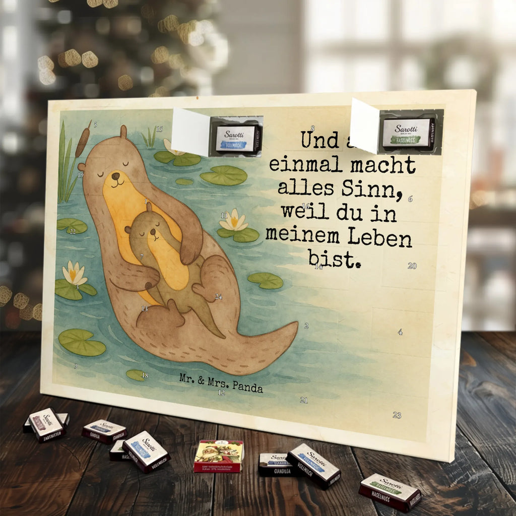 Chocolate advent calendar otter child Design animal lover, marten, sea otter, European otter, water mammal, aquatic animal, baby otter, predator, water, otter gifts, gift ideas for animal lovers, animal, mammal, water animal, gifts for people in love, Otter Sea Otter Lake Otter
