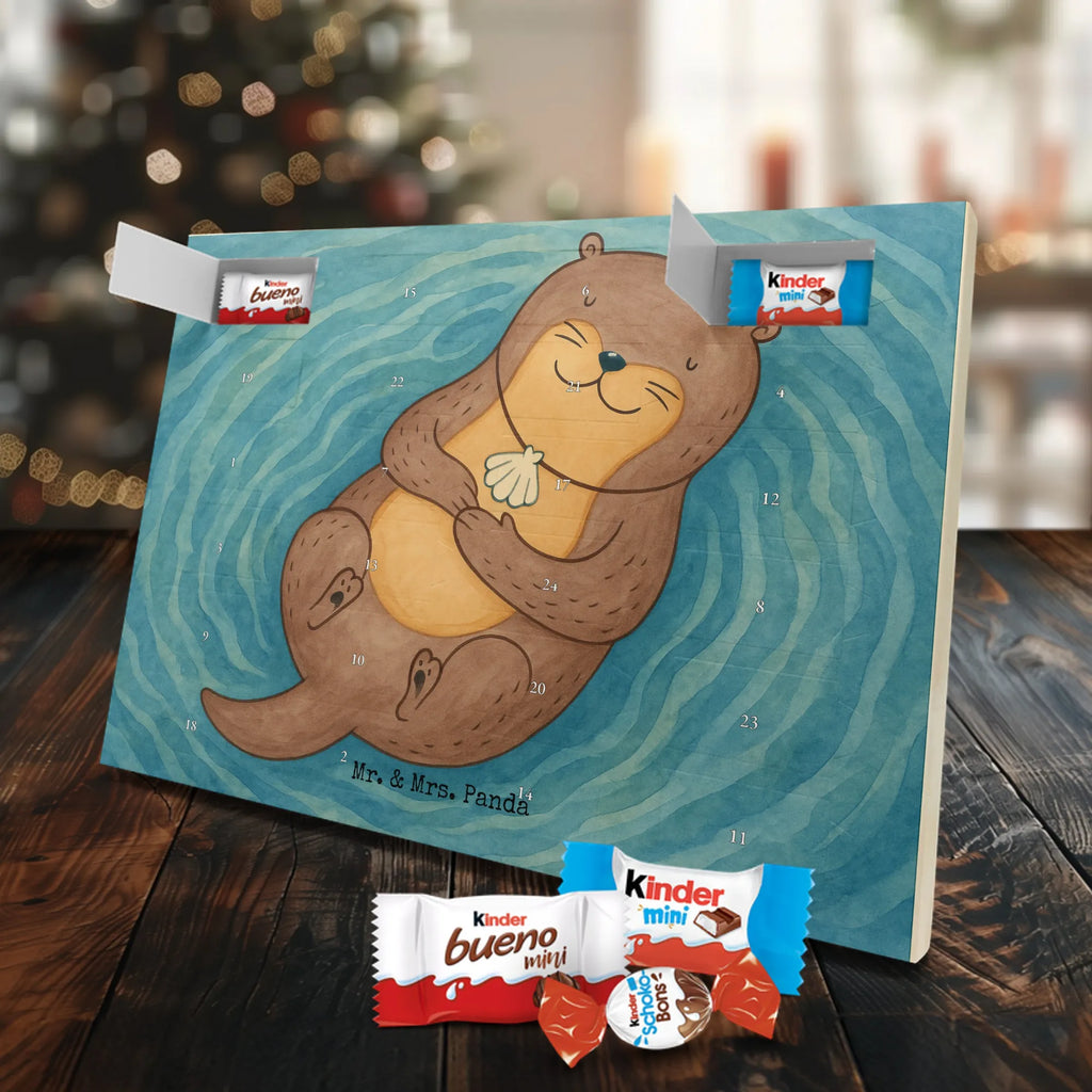 Chocolate advent calendar otter shell Design animal lover, marten, sea otter, European otter, water mammal, aquatic animal, baby otter, predator, water, otter gifts, gift ideas for animal lovers, animal, mammal, water animal, gifts for people in love, daydreaming, otter love, dreaming, brooding