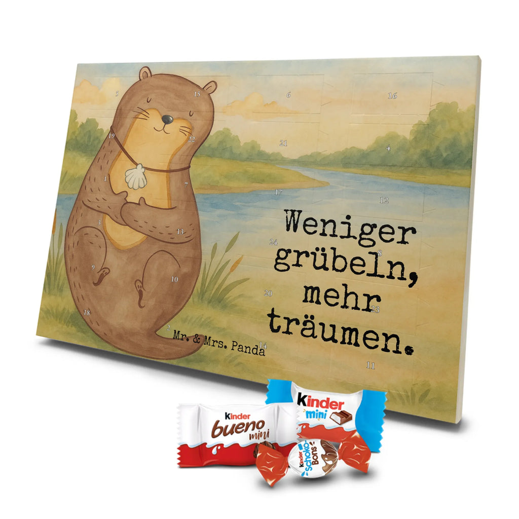 Chocolate advent calendar otter shell Design animal lover, marten, sea otter, European otter, water mammal, aquatic animal, baby otter, predator, water, otter gifts, gift ideas for animal lovers, animal, mammal, water animal, gifts for people in love, daydreaming, otter love, dreaming, brooding