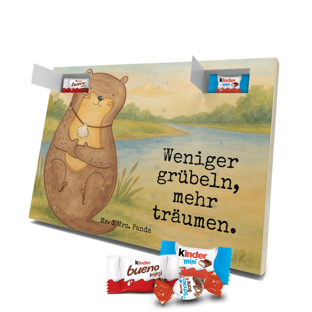 Chocolate advent calendar otter shell Design animal lover, marten, sea otter, European otter, water mammal, aquatic animal, baby otter, predator, water, otter gifts, gift ideas for animal lovers, animal, mammal, water animal, gifts for people in love, daydreaming, otter love, dreaming, brooding