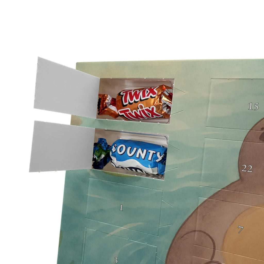 Chocolate advent calendar otter Embrace Design water animal, marten, water, sea otter, predator, baby otter, European otter, animal lover, aquatic animal, water mammal, mammal, animal, gift ideas for animal lovers, gifts for people in love, otter gifts, Otter Sea Otter Lake Otter