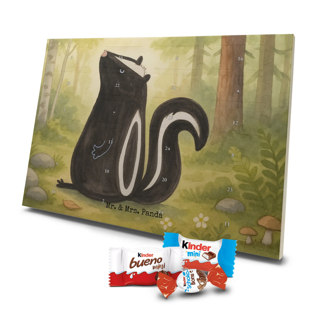 Chocolate advent calendar skunk Sit Design know-it-all, stinky, law, predator, wild animal
