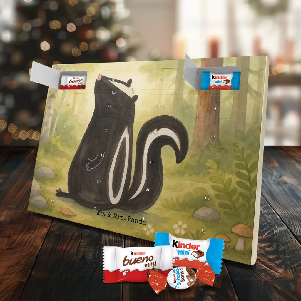 Chocolate advent calendar skunk Sit Design know-it-all, stinky, law, predator, wild animal
