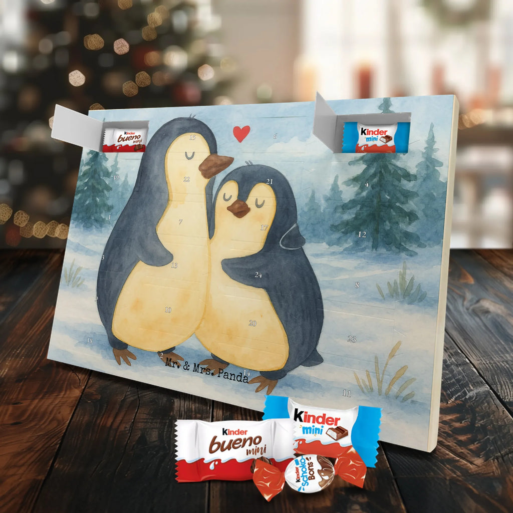 Chocolate advent calendar Penguin embrace Design North Pole, Penguins, wedding, wedding gift, love gift, lovers, anniversary, proof of love, wedding day