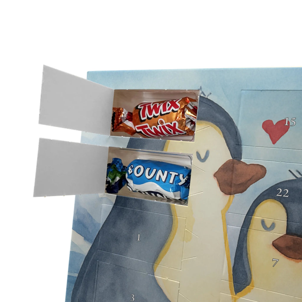 Chocolate advent calendar Penguin embrace Design North Pole, Penguins, wedding, wedding gift, love gift, lovers, anniversary, proof of love, wedding day