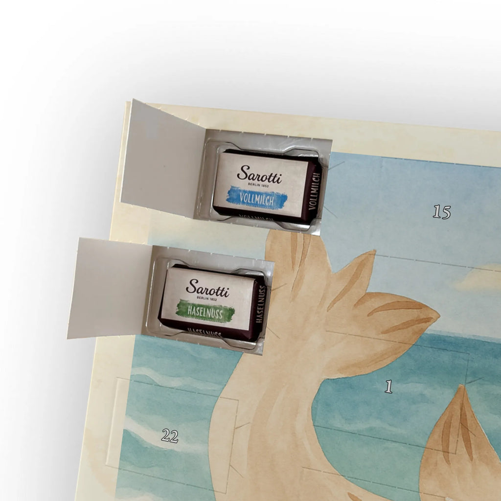 Chocolate advent calendar seal Lay Design card, gift ideas, gifts, small animals, cute, cute animal motives, hand drawn, funny sayings, good mood, special gifts, animal lover, Baltic Sea, seals, Seal, laughter, sea animal, North Sea, joy