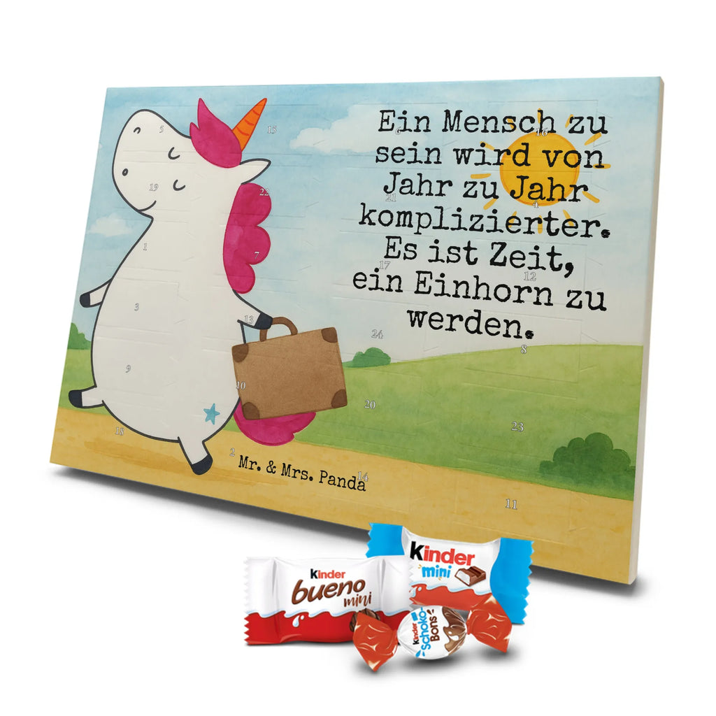 Chocolate advent calendar unicorn Suitcase Design adventure, suitcase, travel, holiday present, luggage, traveler gift