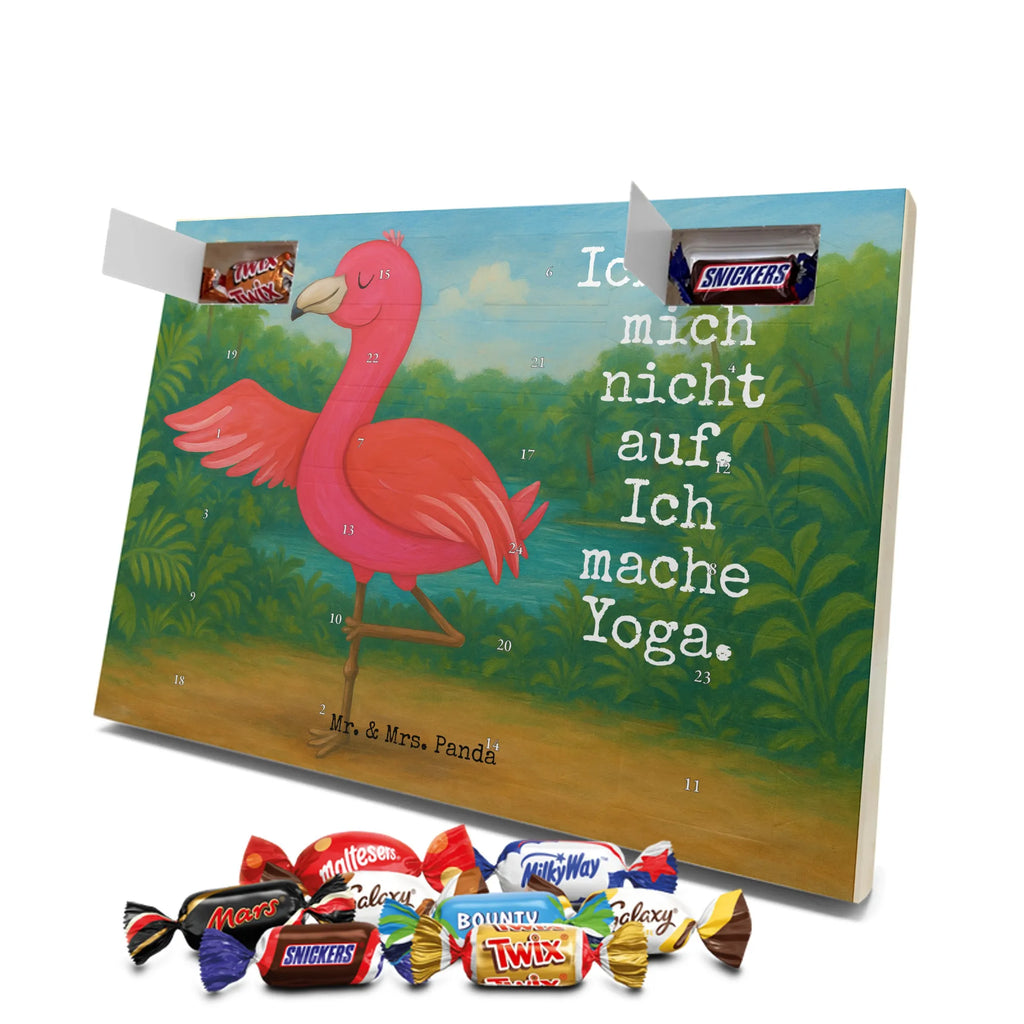 Chocolate advent calendar flamingo yoga Design children, gifts, gift idea, funny sayings, pink bird, bird of paradise, red, flamingo decoration, gift pink, adults, flamingo fans, vacation, unusual gifts in pink, pink gifts, girls gifts, small gifts, Caribbean feeling, relaxation, mindfulness, yoga exercise, bird, agitation, deep relaxation, anger