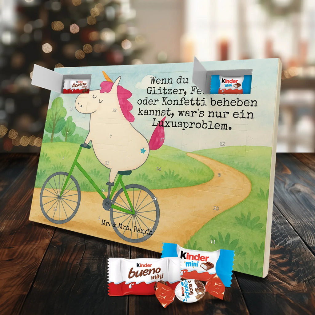 Chocolate advent calendar unicorn cyclist Design wheel, confetti, fairy dust, cycling, present, love affliction, cyclist gift, grief, luxury problem