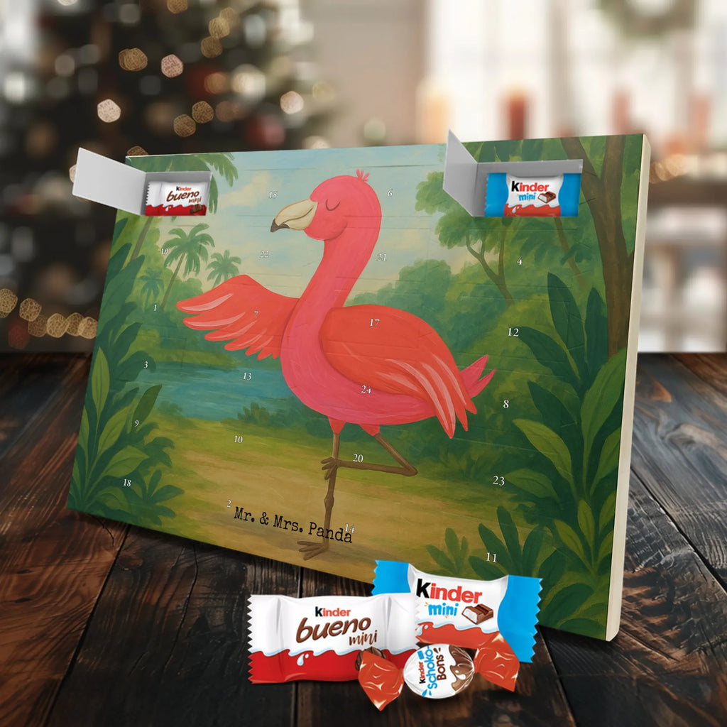 Chocolate advent calendar flamingo yoga Design children, gifts, gift idea, funny sayings, pink bird, bird of paradise, red, flamingo decoration, gift pink, adults, flamingo fans, vacation, unusual gifts in pink, pink gifts, girls gifts, small gifts, Caribbean feeling, relaxation, mindfulness, yoga exercise, bird, agitation, deep relaxation, anger