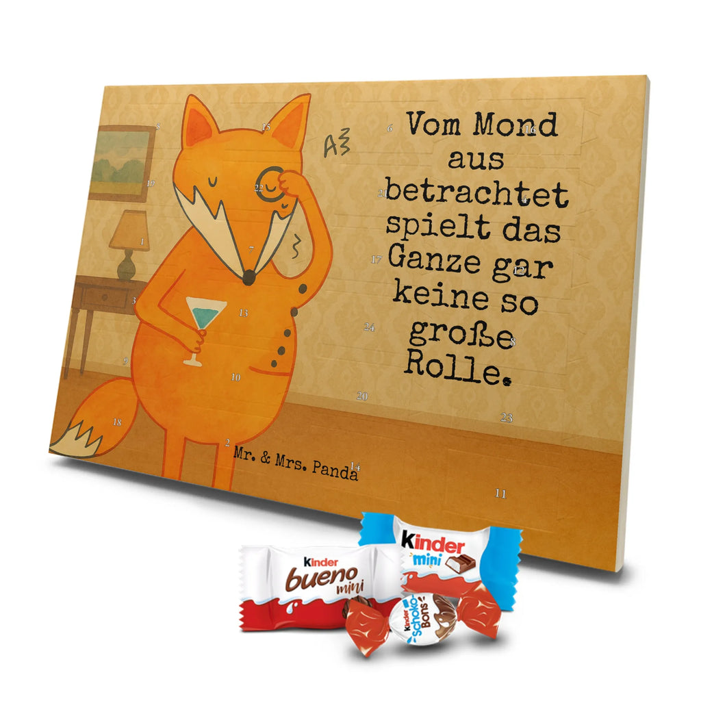 Chocolate advent calendar Fox lord Design animal lover, foxes, forest wildlife, clever as a fox, words of consolation, motivation saying, problem solving, saying funny, lovesickness gift