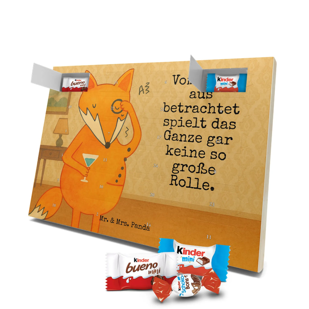 Chocolate advent calendar Fox lord Design animal lover, foxes, forest wildlife, clever as a fox, words of consolation, motivation saying, problem solving, saying funny, lovesickness gift