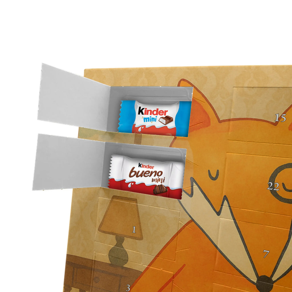 Chocolate advent calendar Fox lord Design animal lover, foxes, forest wildlife, clever as a fox, words of consolation, motivation saying, problem solving, saying funny, lovesickness gift